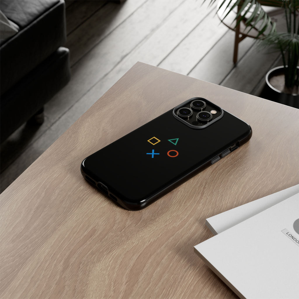 PlayStation Symbol Minimal Tough Case for iPhone - Gamer Accessories - Roe Creation