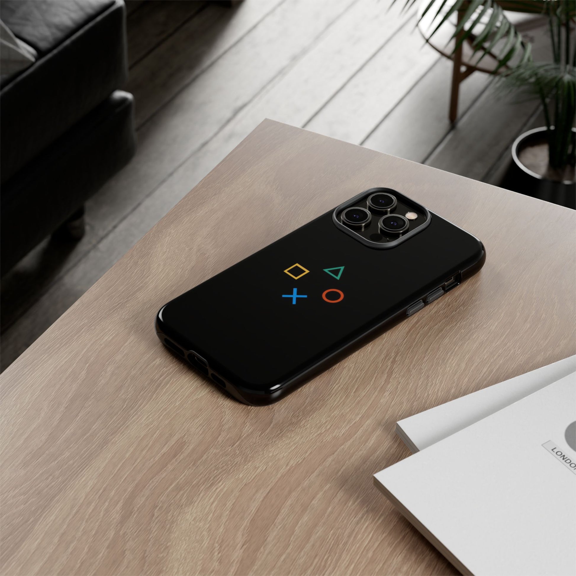 PlayStation Symbol Minimal Tough Case for iPhone - Gamer Accessories - Roe Creation