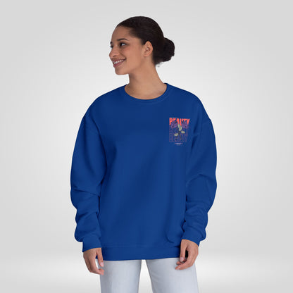 Beauty Rose Sweatshirt Unisex Crewneck Trendy Gift for Her Cozy Casual Wear Valentines Day Floral Design Everyday Comfort - Roe Creation