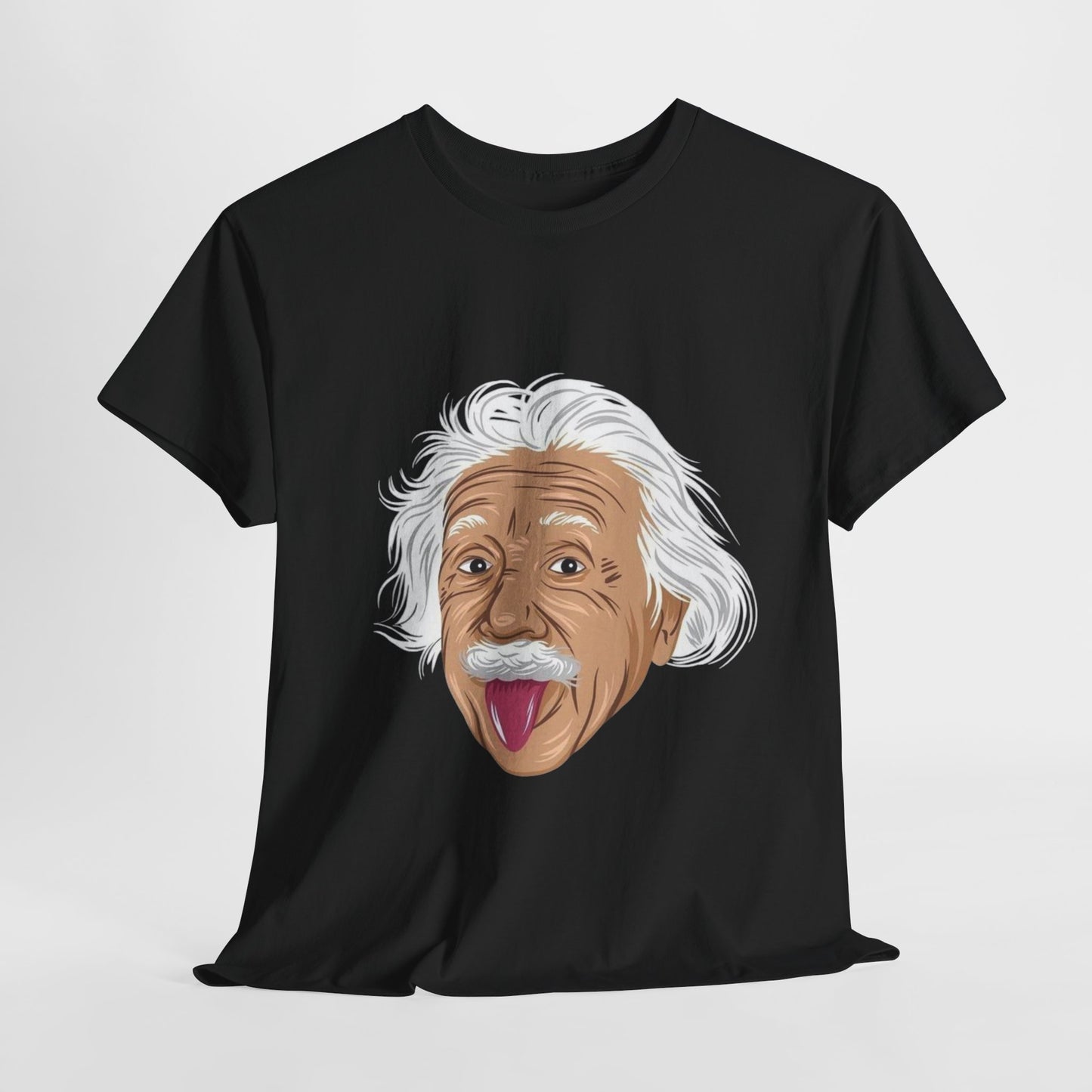 Funny Einstein Unisex Heavy Cotton Tee - Perfect for Science Lovers and Gift Giving