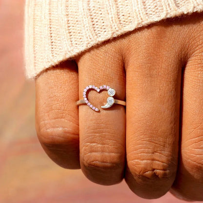 925 Sterling Silver Inlaid Zircon Ring - Roe Creation