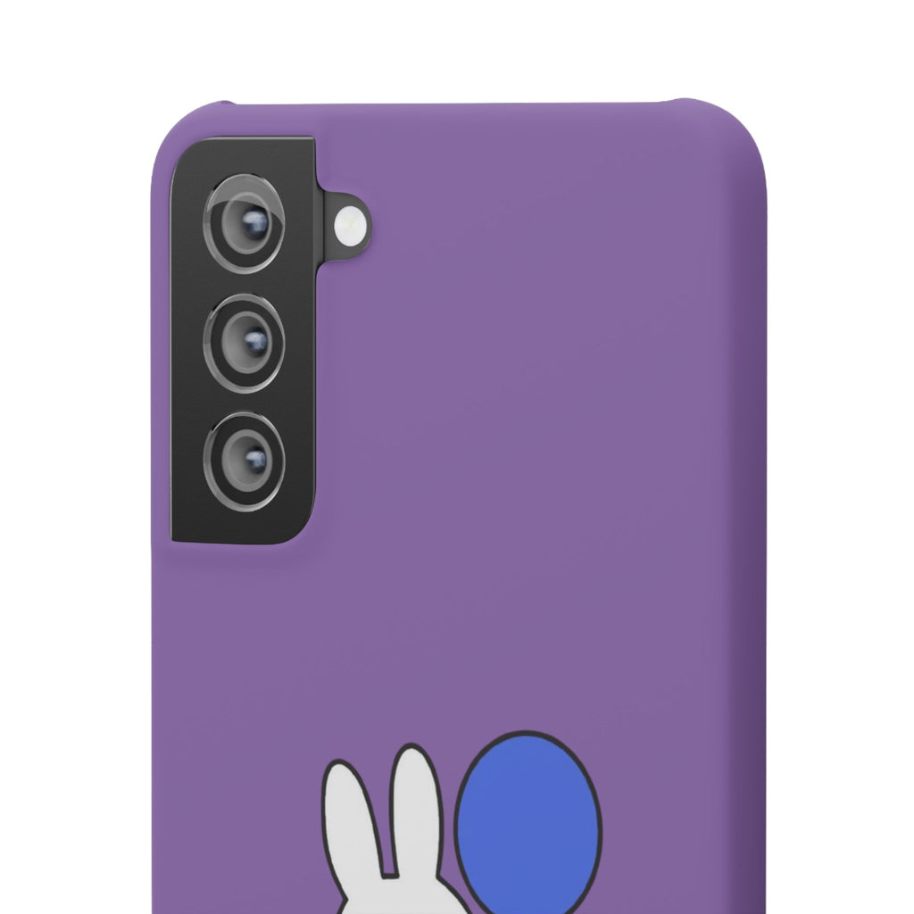 Miffy Phone Case, iPhone, Samsung Snap Case - Cartoon Fun Purple Phone Accessory for Kids and Adults - Roe Creation