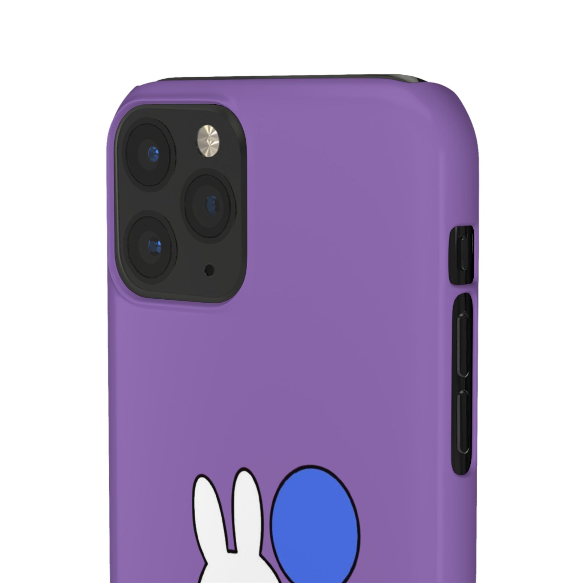 Miffy Phone Case, iPhone, Samsung Snap Case - Cartoon Fun Purple Phone Accessory for Kids and Adults - Roe Creation