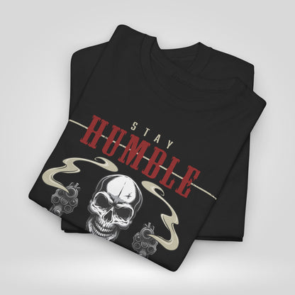 Stay Humble Hustle Hard Unisex Heavy Cotton Tee - Roe Creation