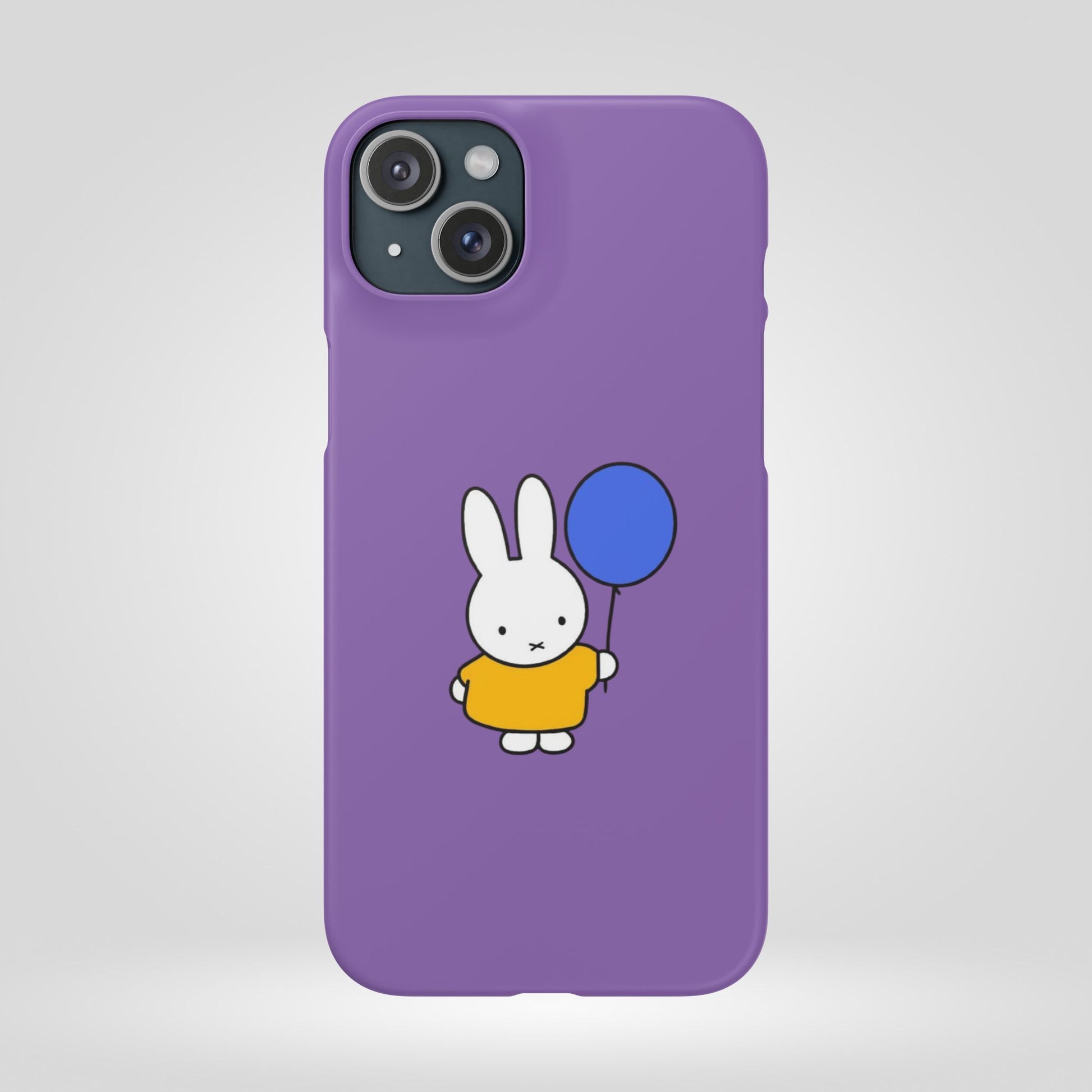 Miffy Phone Case, iPhone, Samsung Snap Case - Cartoon Fun Purple Phone Accessory for Kids and Adults - Roe Creation