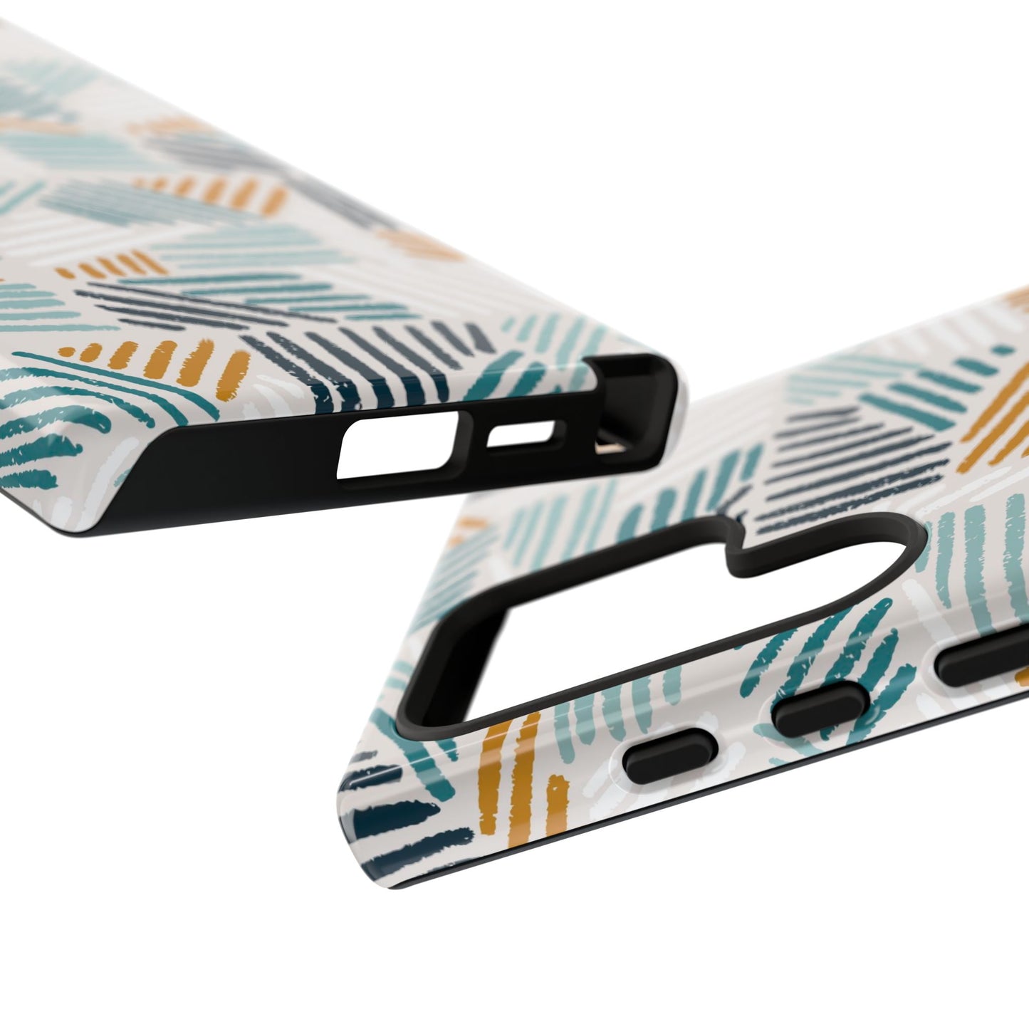 Stylish Tough Phone Case with Geometric Design