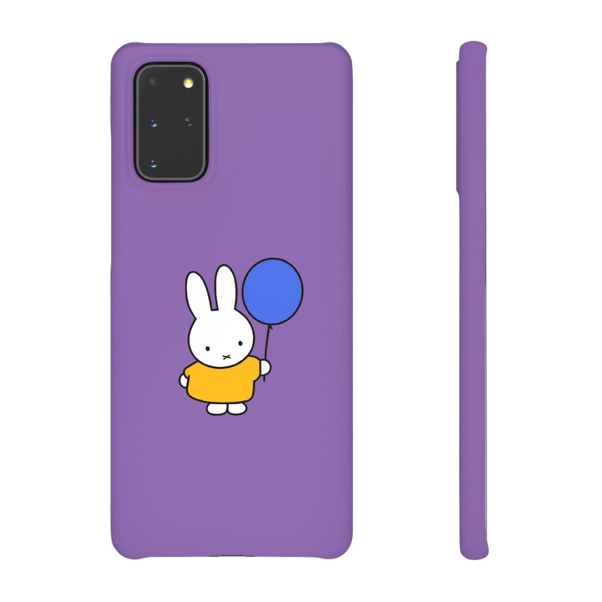 Miffy Phone Case, iPhone, Samsung Snap Case - Cartoon Fun Purple Phone Accessory for Kids and Adults - Roe Creation