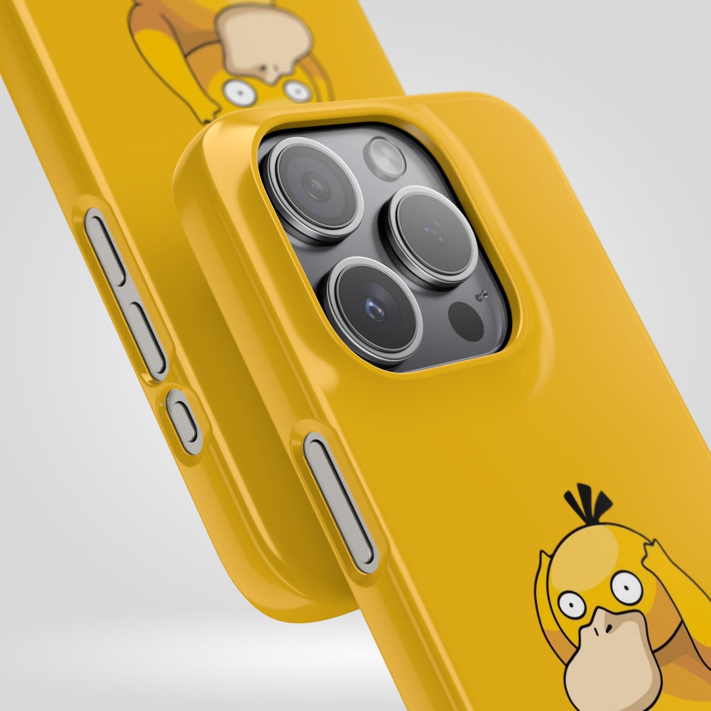 Psyduck Pokemon Snap Phone Cases, Yellow, Cartoon - iPhone, Samsung