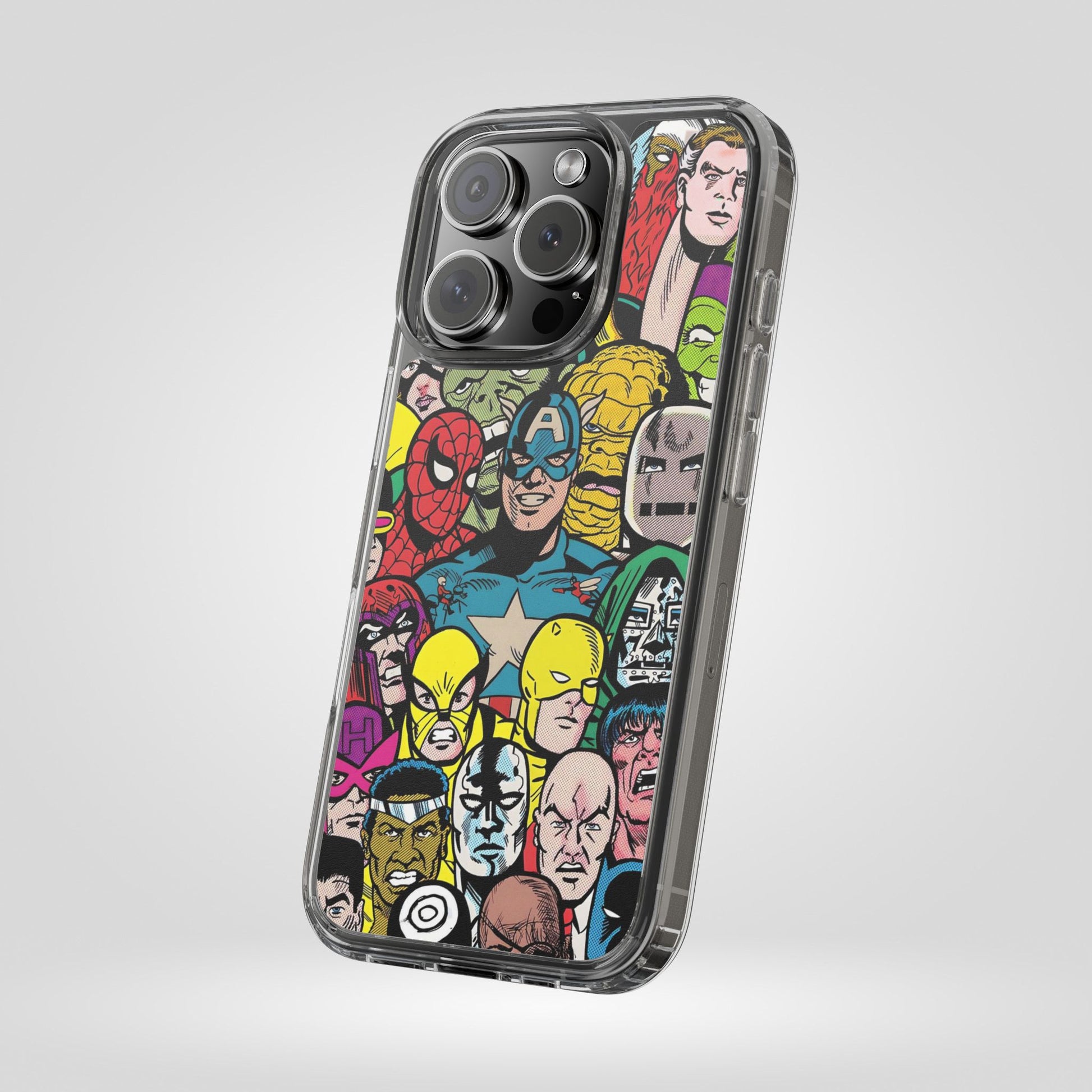 Marvel Superhero Clear iPhone Case - Comic Collection Design - Roe Creation