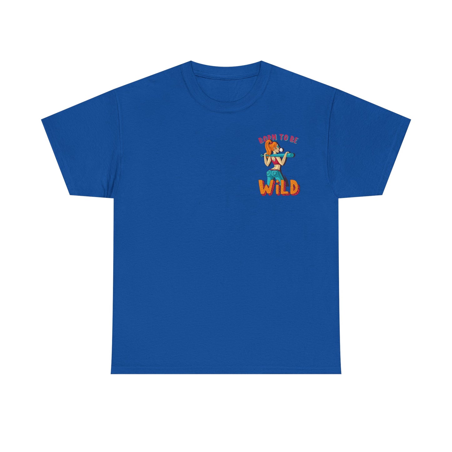 Born to Be Wild Unisex Heavy Cotton Tee, Fun Graphic Shirt, Adventure Tee, Gift for Nature Lovers, Casual Wear, Festival Top, Summer Fashion - Roe Creation