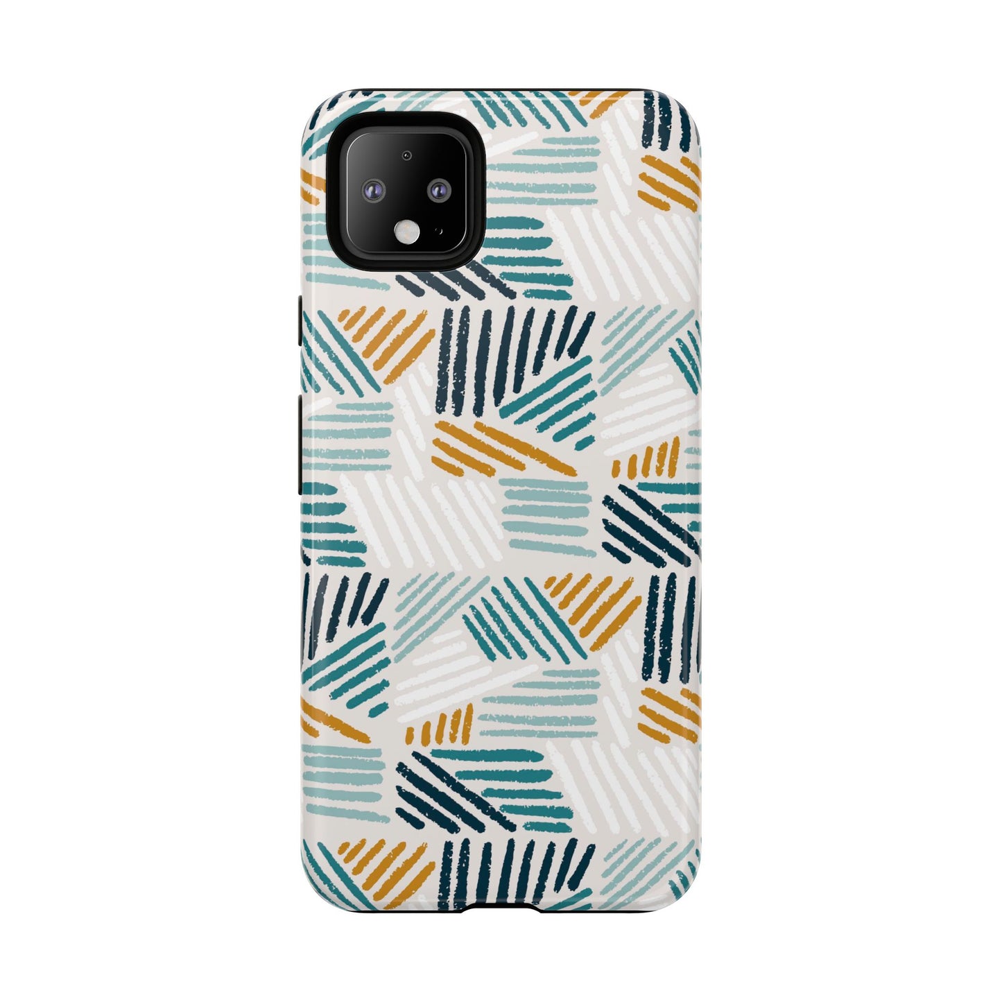 Stylish Tough Phone Case with Geometric Design