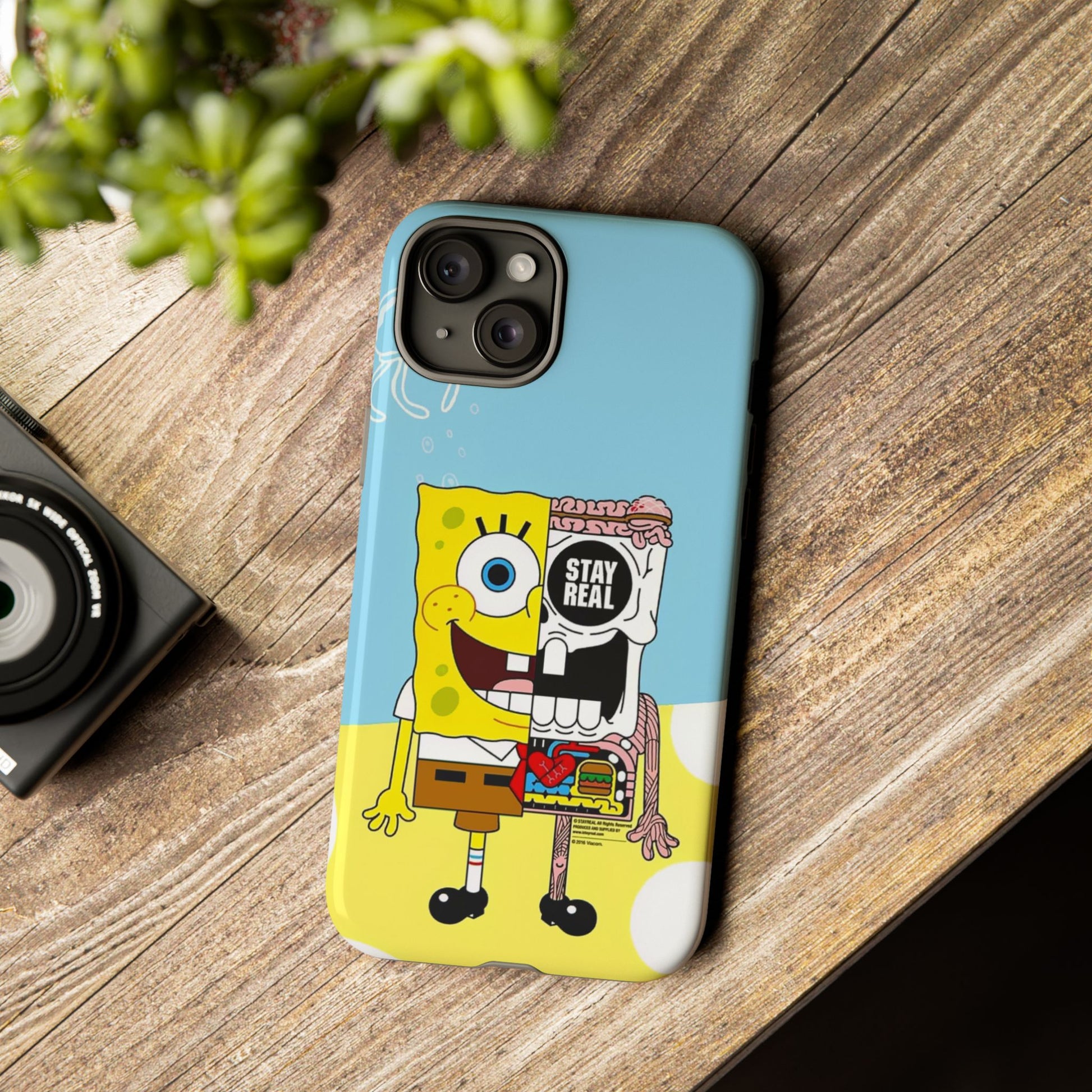 Stay Real Spongebob Tough iPhone Case for Lovers - Roe Creation