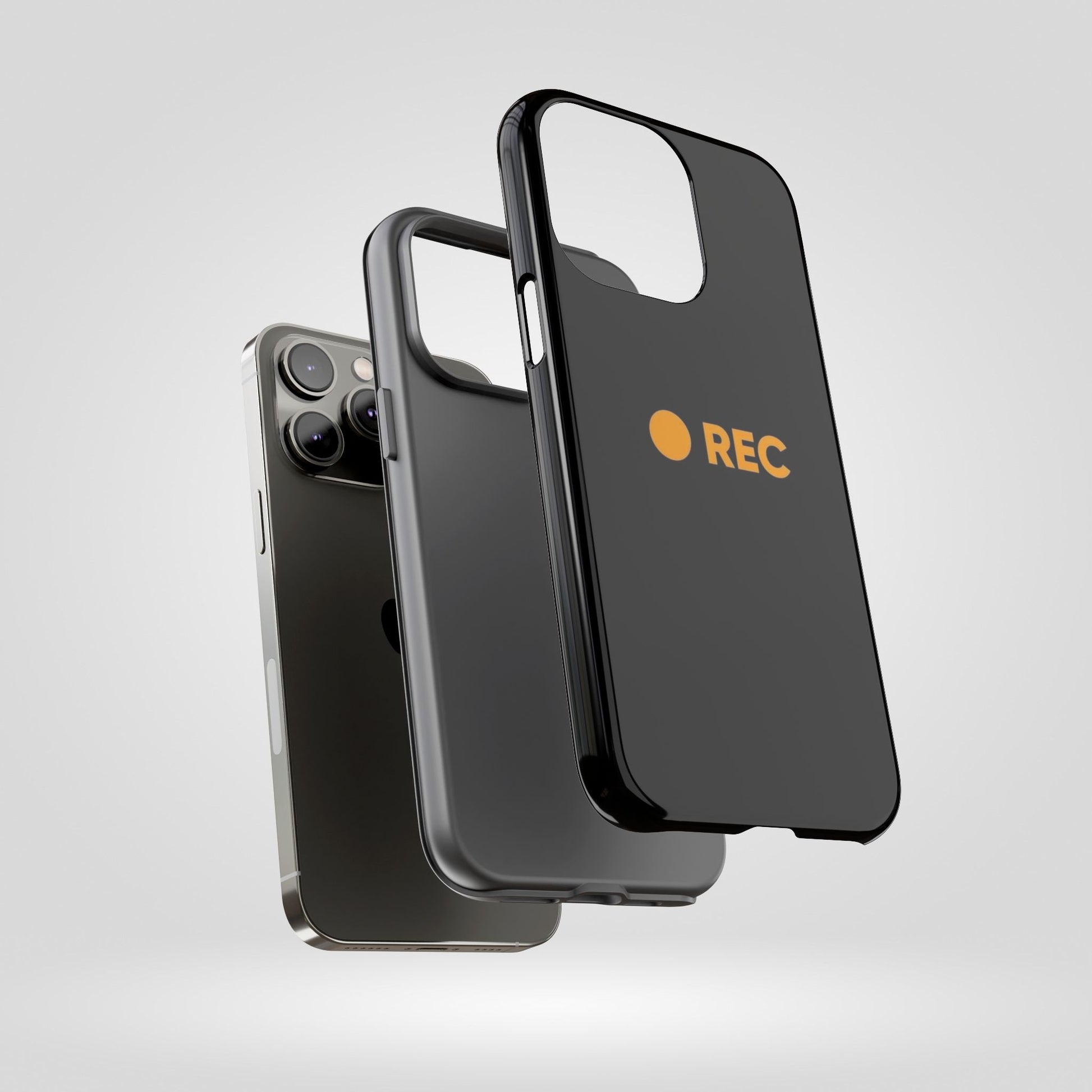 P*rn Hub Symbol Tough Cases - 'REC' Phone Case - Durable Black Design for Filmmakers and Creatives - Roe Creation
