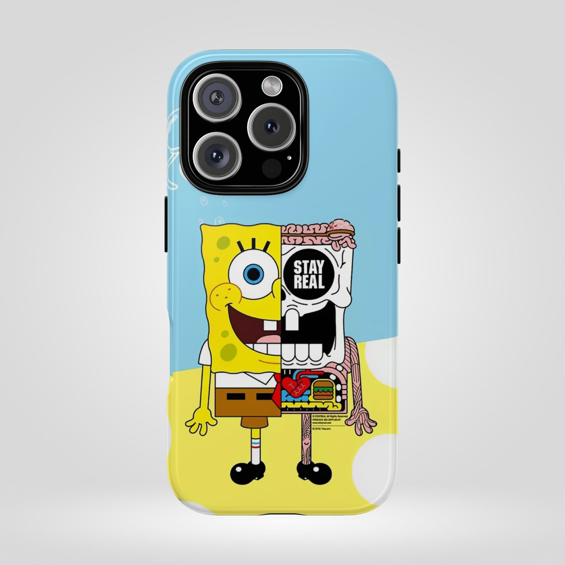 Stay Real Spongebob Tough iPhone Case for Lovers - Roe Creation