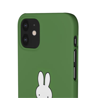 Miffy Phone Case, Snap Case, Green Miffy - iPhone, Samsung