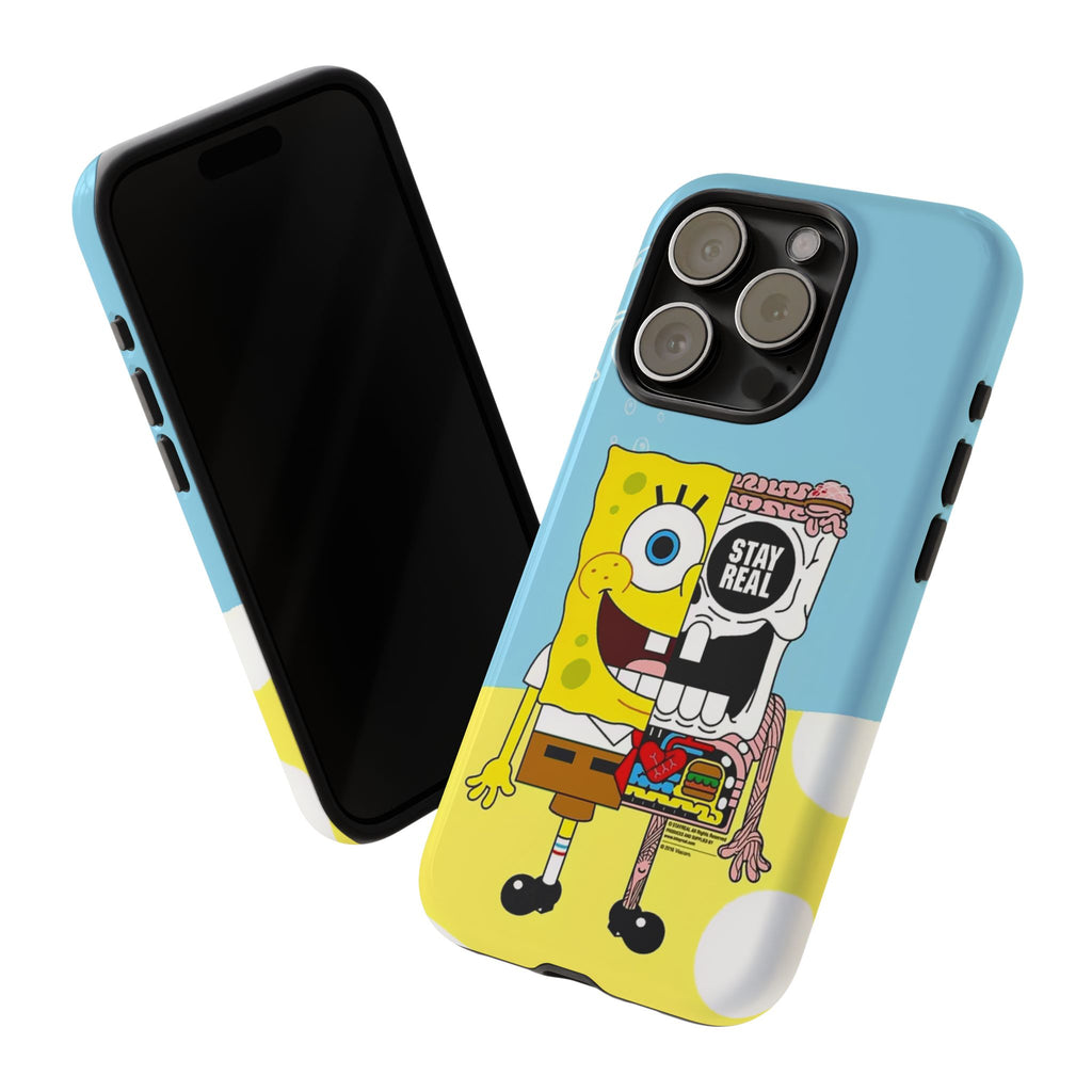 Stay Real Spongebob Tough iPhone Case for Lovers - Roe Creation