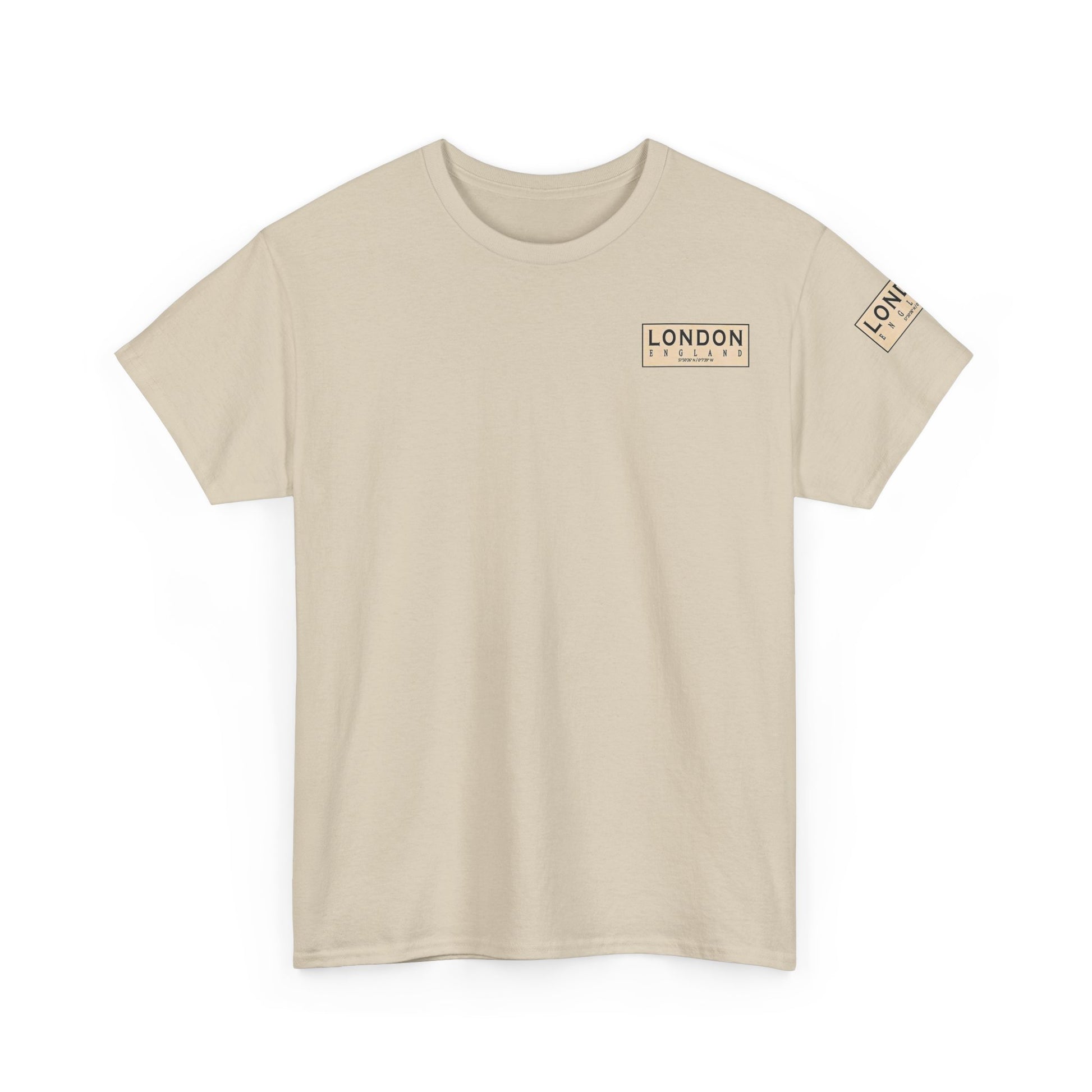 London Map Unisex Heavy Cotton Tee - Casual City Style - Roe Creation