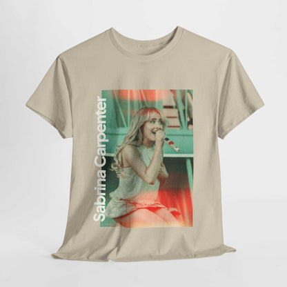 Sabrina Carpenter Unisex Heavy Cotton Tee - Music Lover's Essential