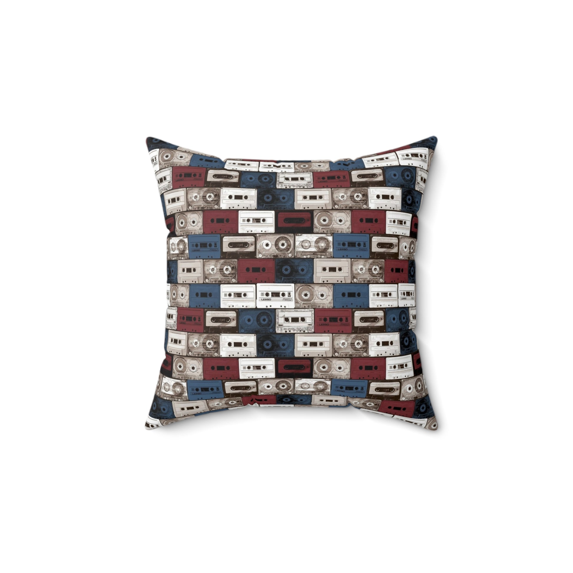Retro Cassette Tape Pillow - Vintage Music Decor for Home - Roe Creation