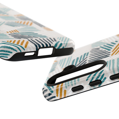 Stylish Tough Phone Case with Geometric Design
