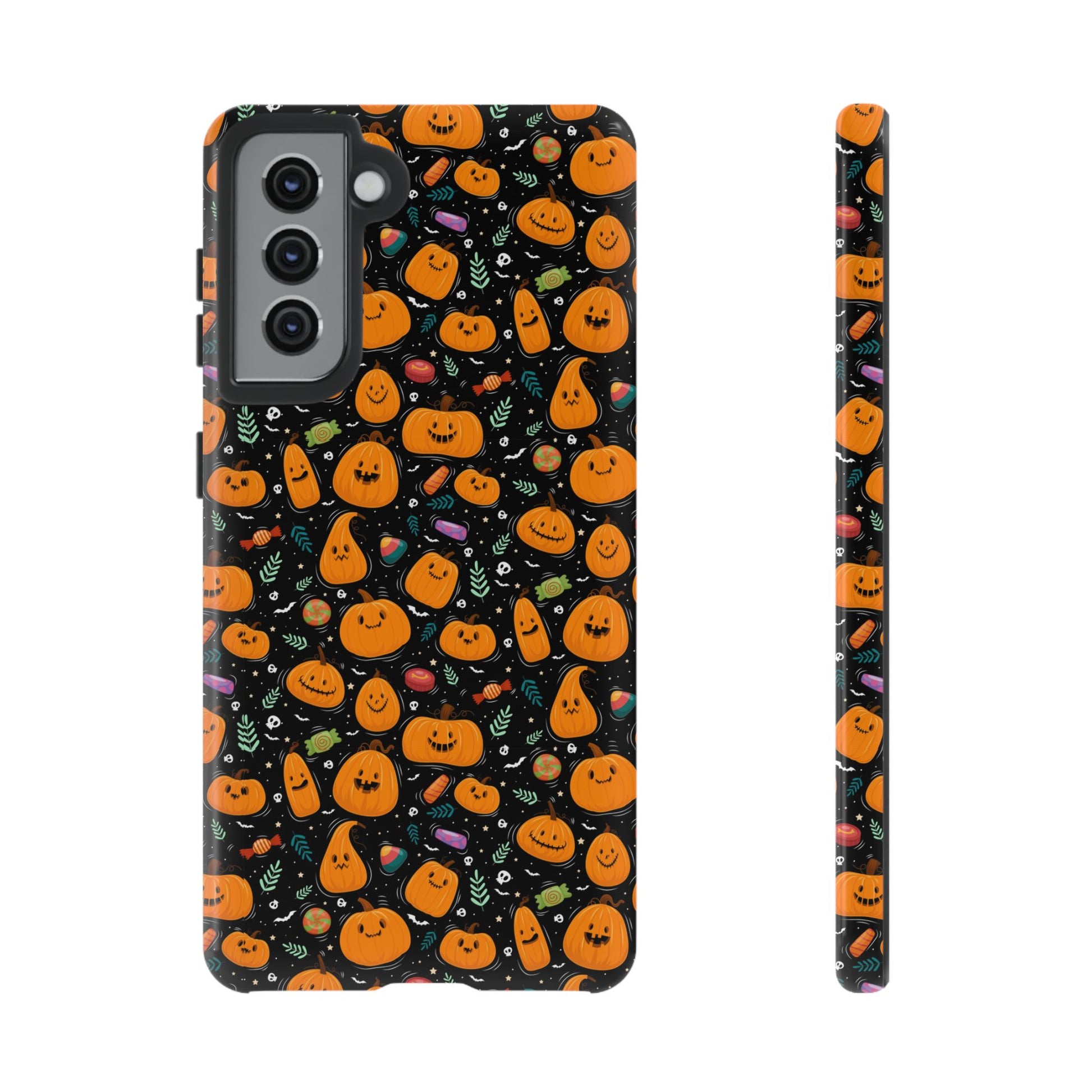 Halloween Phone Case for Gift, Pumpkin Pattern, iPhone & Samsung