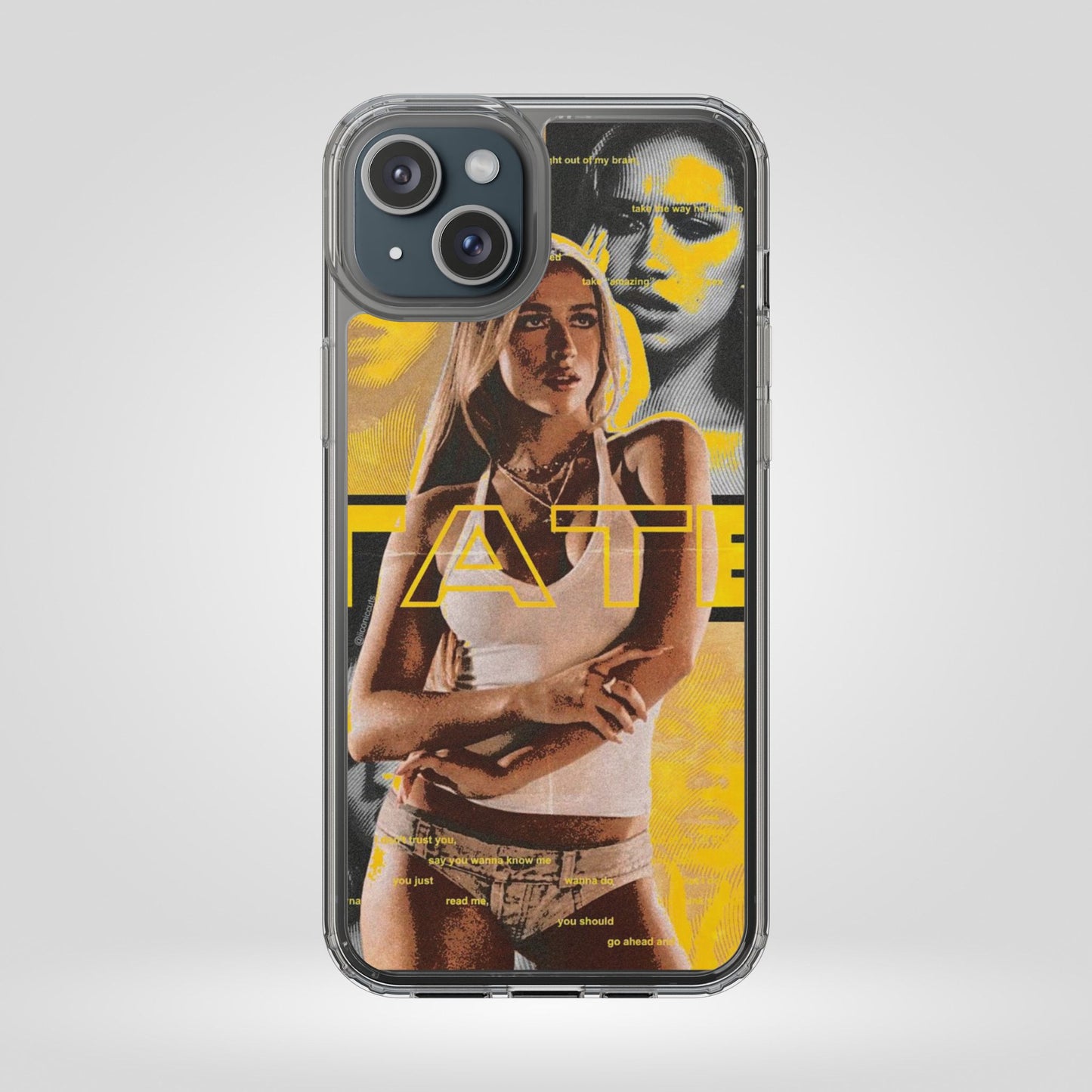 Funky Graphic Clear iPhone & Samsung Case - Stylish Protection for Trendsetters