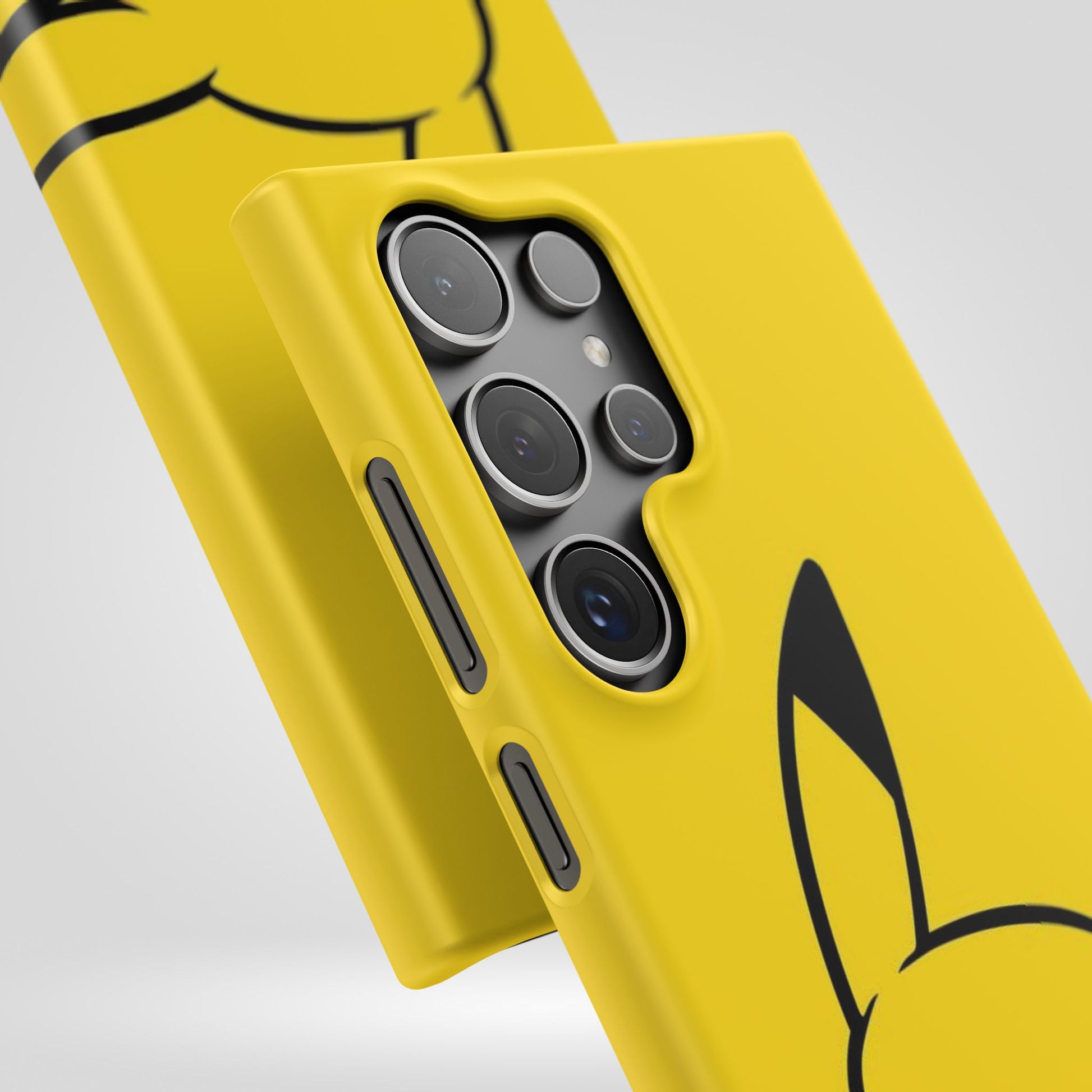 Pikachu Phone Case, Pokemon Phone Case, Snap Cases, Cartoon, Yellow, iPhone, Samsung - Roe Creation