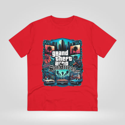 Retro GTA-Inspired Unisex T-Shirt, Gamer Gift, Casual Wear, Streetwear, Urban Style, Cool Graphic Tee - Roe Creation
