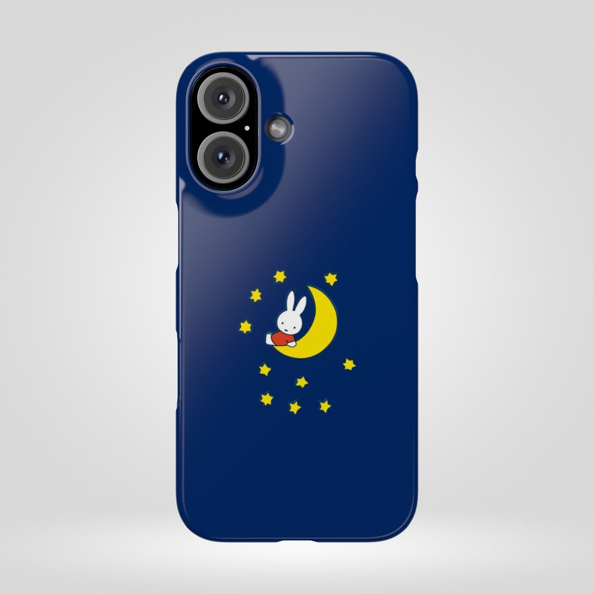 Miffy Phone Case, Moon Snap Case for Phone - Nighttime Design, iPhone, Samsung - Roe Creation