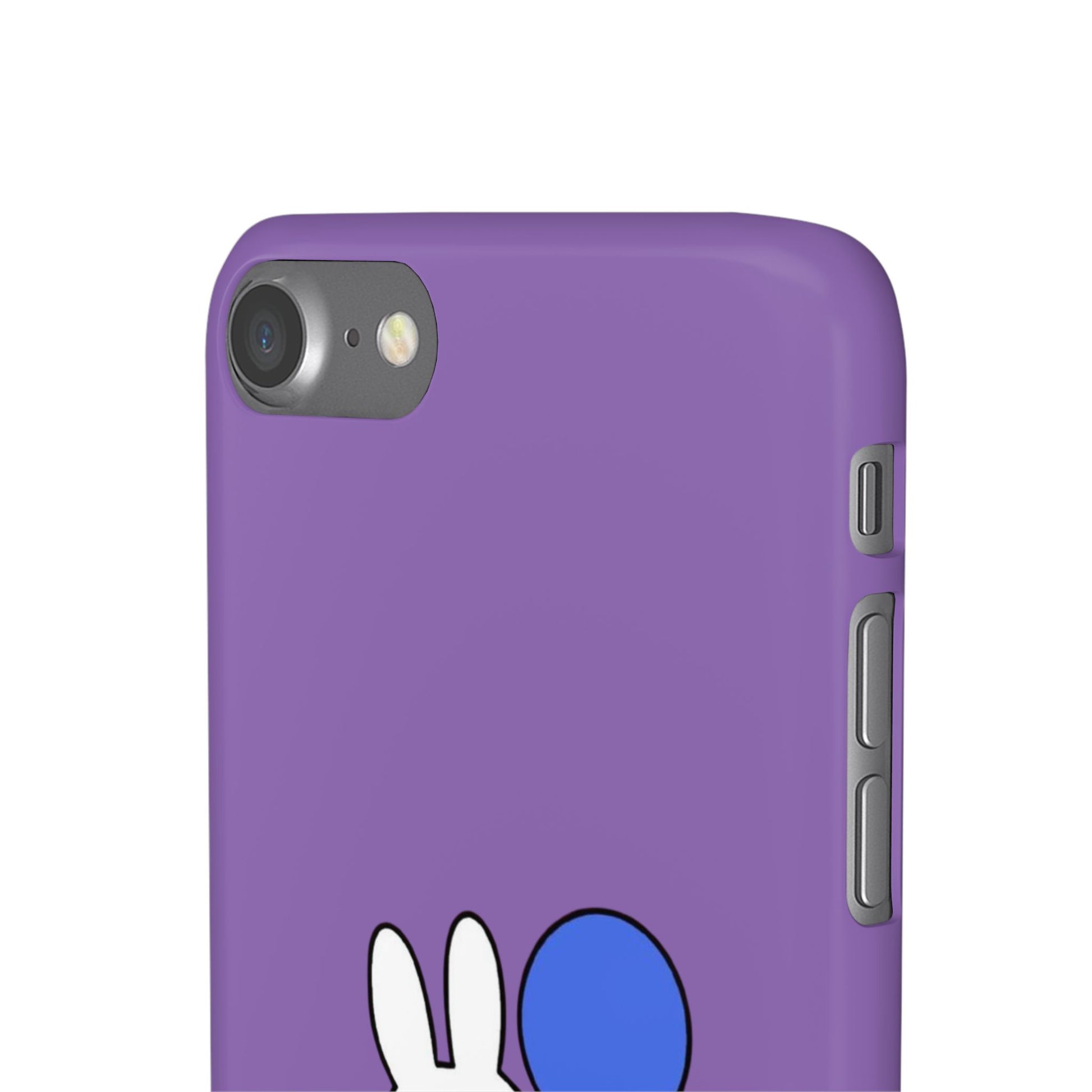 Miffy Phone Case, iPhone, Samsung Snap Case - Cartoon Fun Purple Phone Accessory for Kids and Adults - Roe Creation
