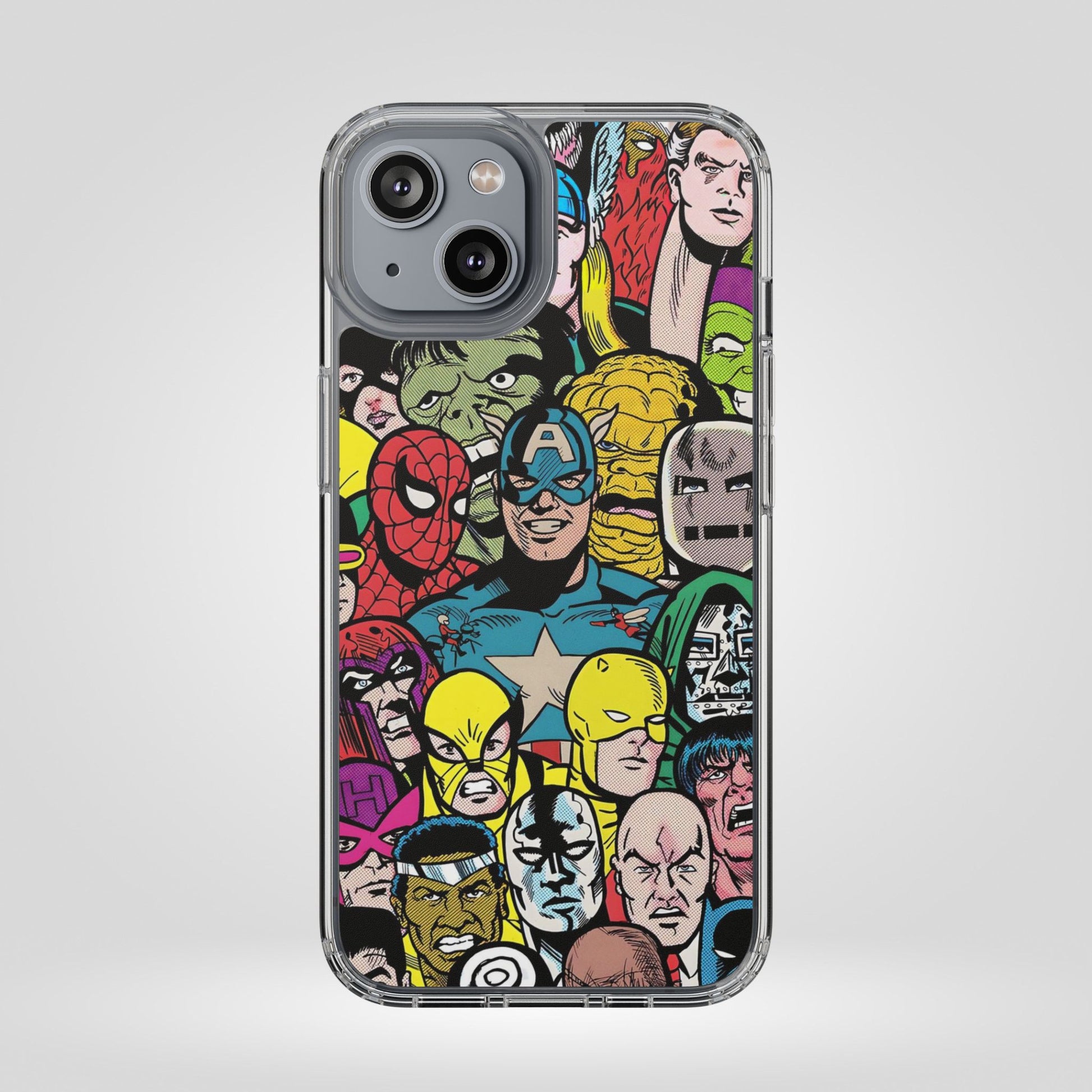 Marvel Superhero Clear iPhone Case - Comic Collection Design - Roe Creation