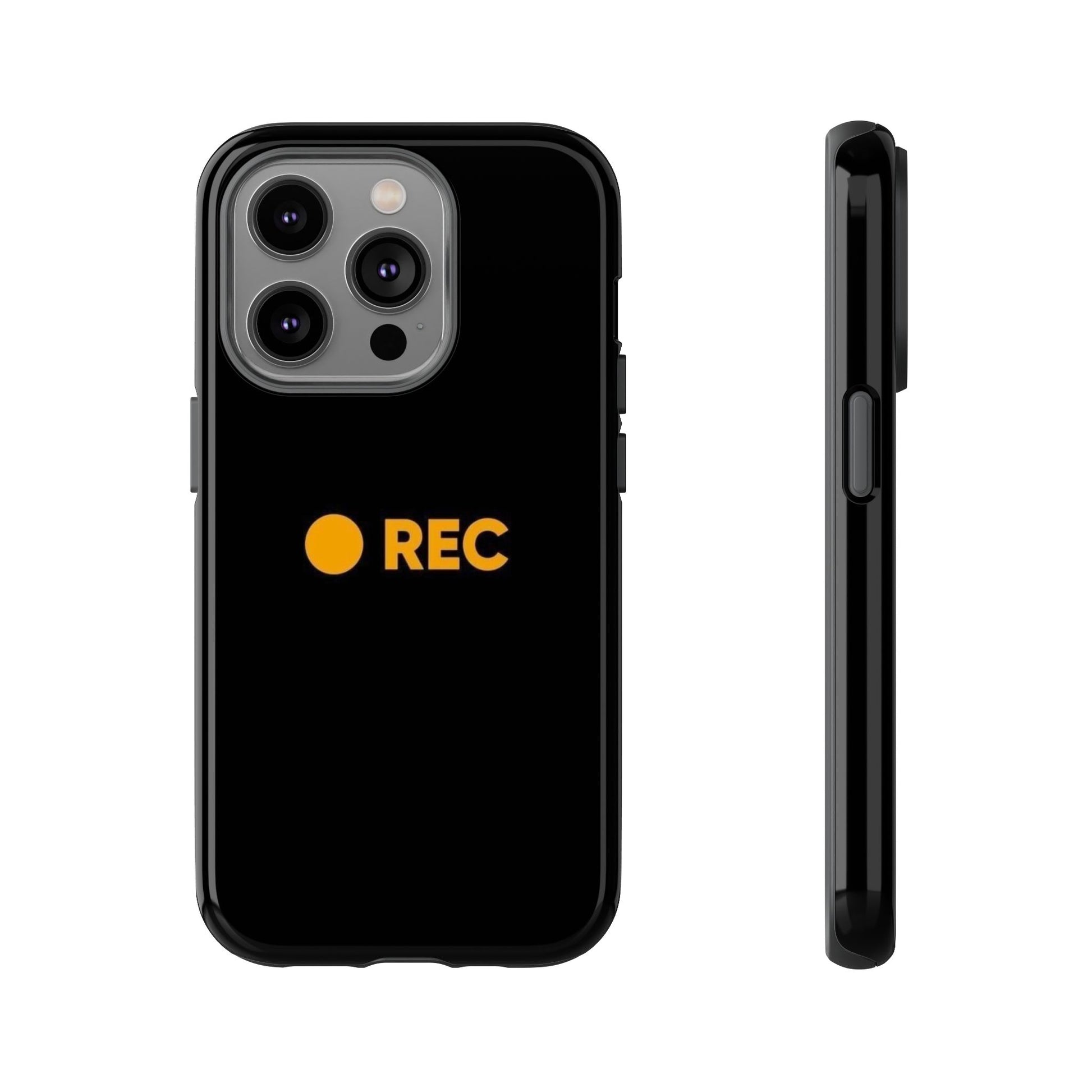 P*rn Hub Symbol Tough Cases - 'REC' Phone Case - Durable Black Design for Filmmakers and Creatives - Roe Creation