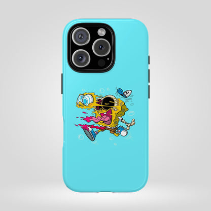 Funny SpongeBob Tough iPhone Case – Cartoon Vibes for Kids & Adults