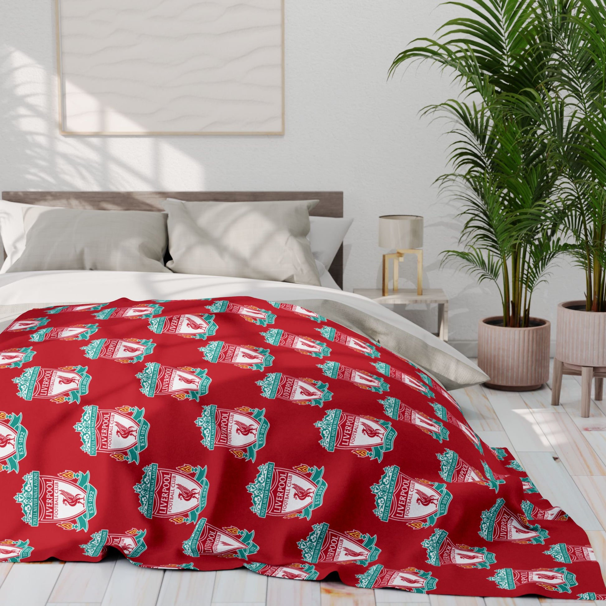 Liverpool Fleece Blanket - Cozy Fan Throw for Sports Lovers, Perfect Gift for Game Day & Home Decor - Roe Creation