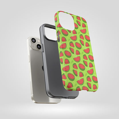 Watermelon Tough iPhone Case – Vibrant Fruit Phone Cover for Summer Vibes - Roe Creation
