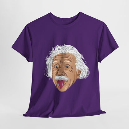 Funny Einstein Unisex Heavy Cotton Tee - Perfect for Science Lovers and Gift Giving