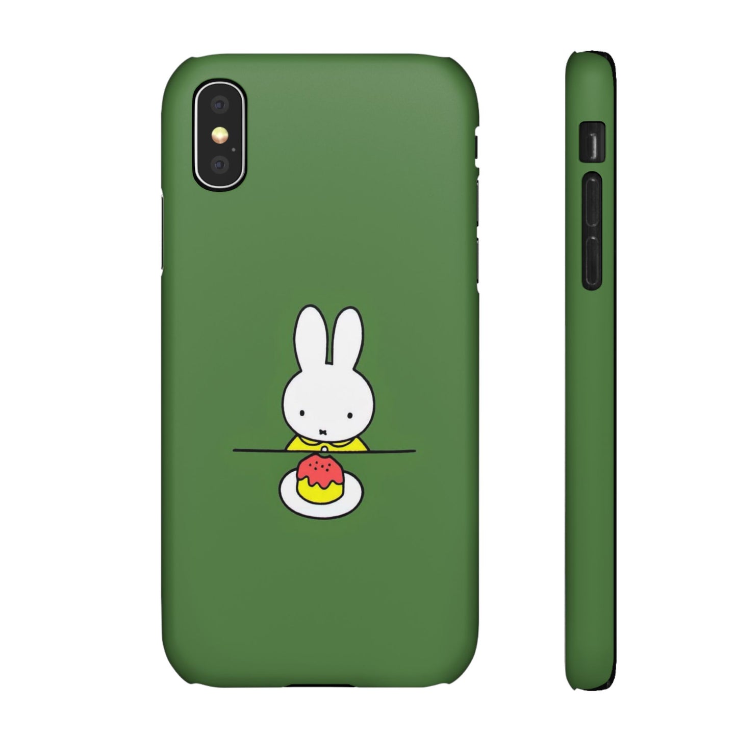 Miffy Phone Case, Snap Case, Green Miffy - iPhone, Samsung.