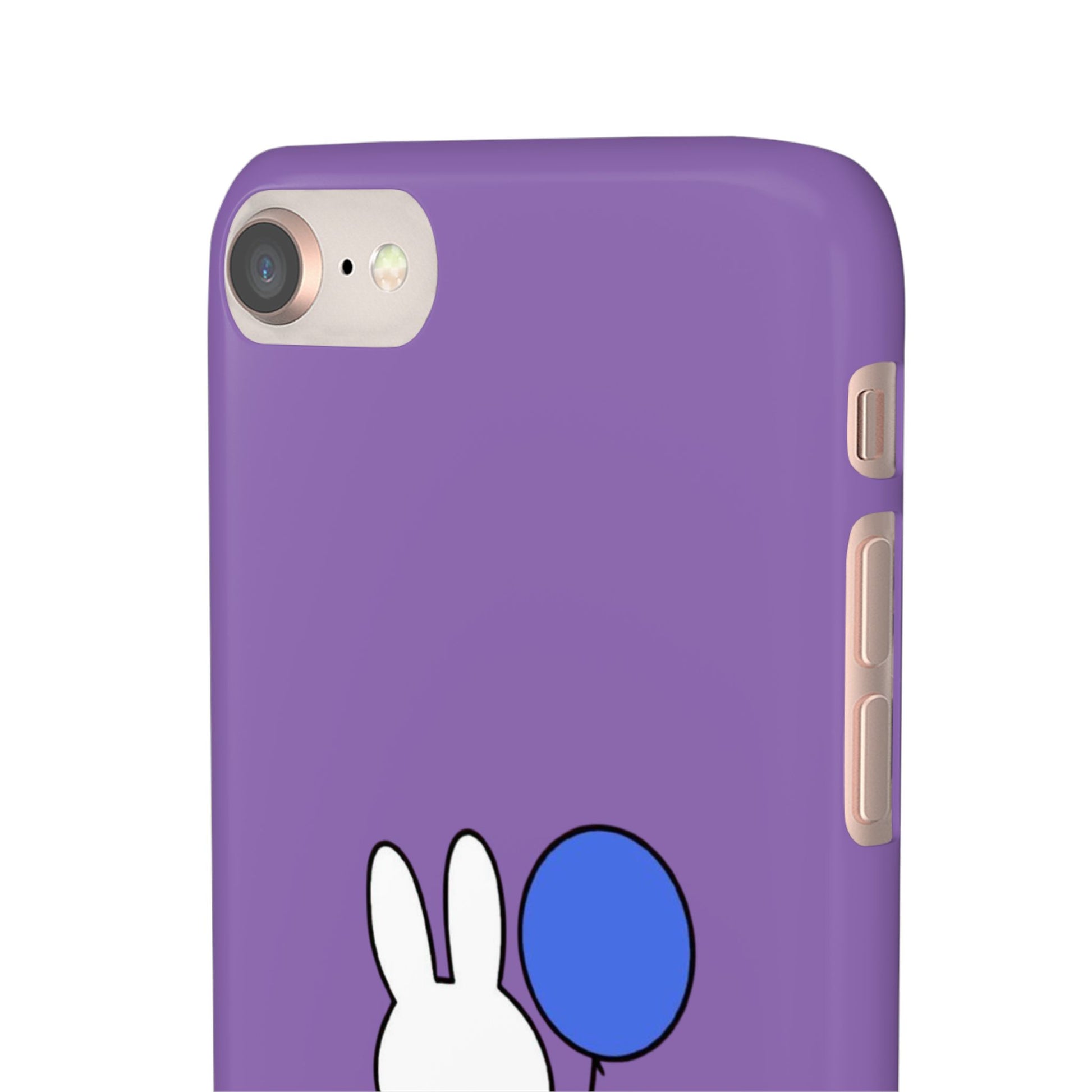 Miffy Phone Case, iPhone, Samsung Snap Case - Cartoon Fun Purple Phone Accessory for Kids and Adults - Roe Creation