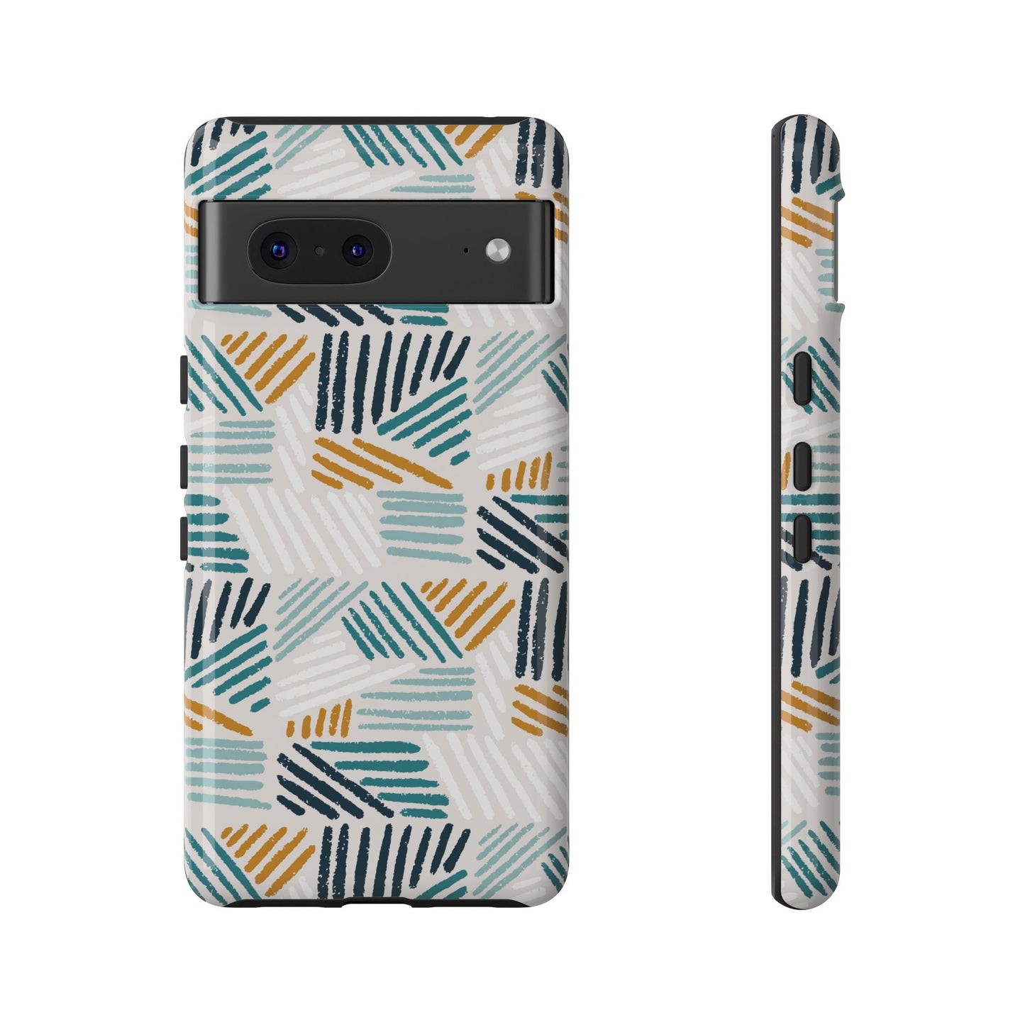 Stylish Tough Phone Case with Geometric Design