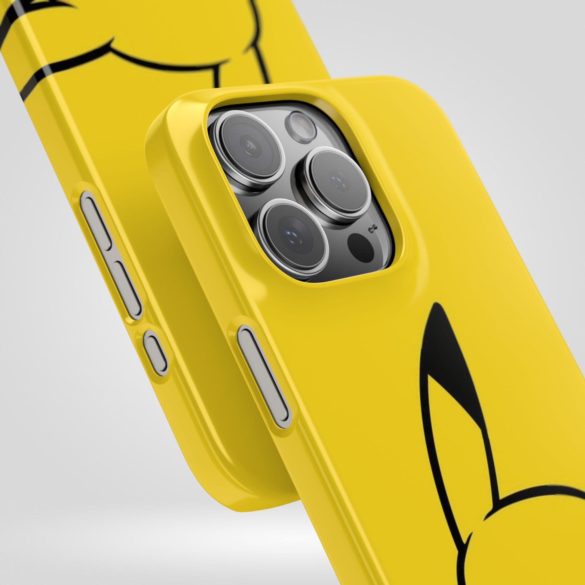 Pikachu Phone Case, Pokemon Phone Case, Snap Cases, Cartoon, Yellow, iPhone, Samsung - Roe Creation