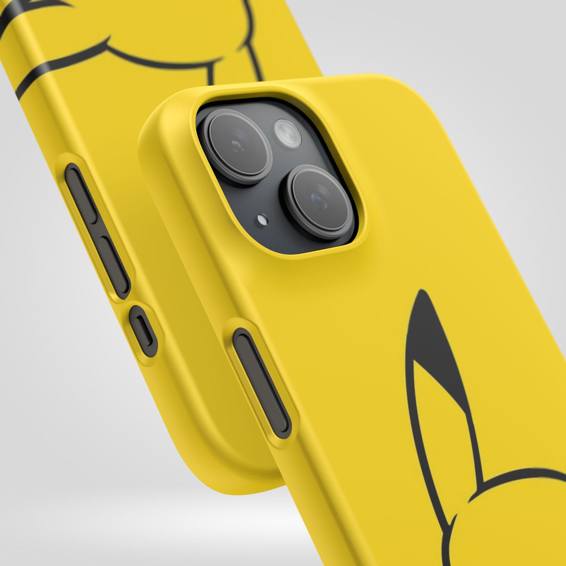 Pikachu Phone Case, Pokemon Phone Case, Snap Cases, Cartoon, Yellow, iPhone, Samsung - Roe Creation