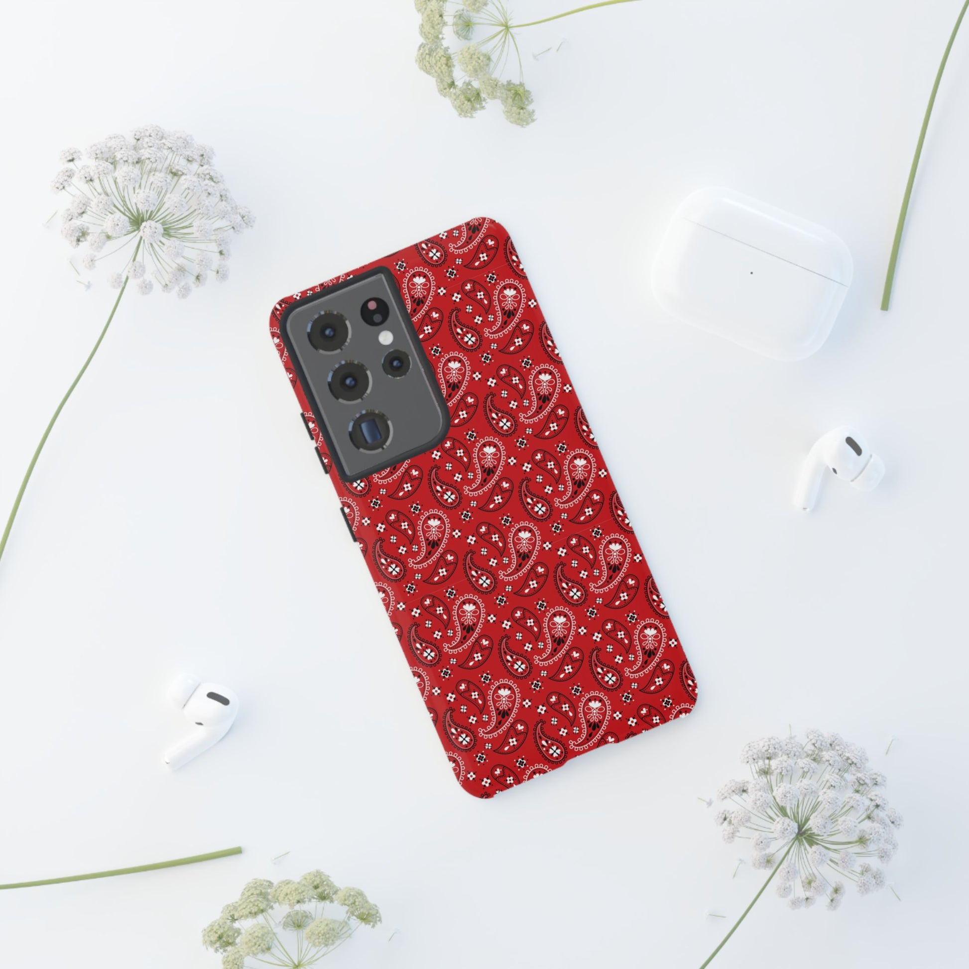 Red Bohem, Oriental Tough Phone Cases for iPhone, Samsung, Trendy Accessories for Gifts, Unique Decor, Phone Covers - Roe Creation