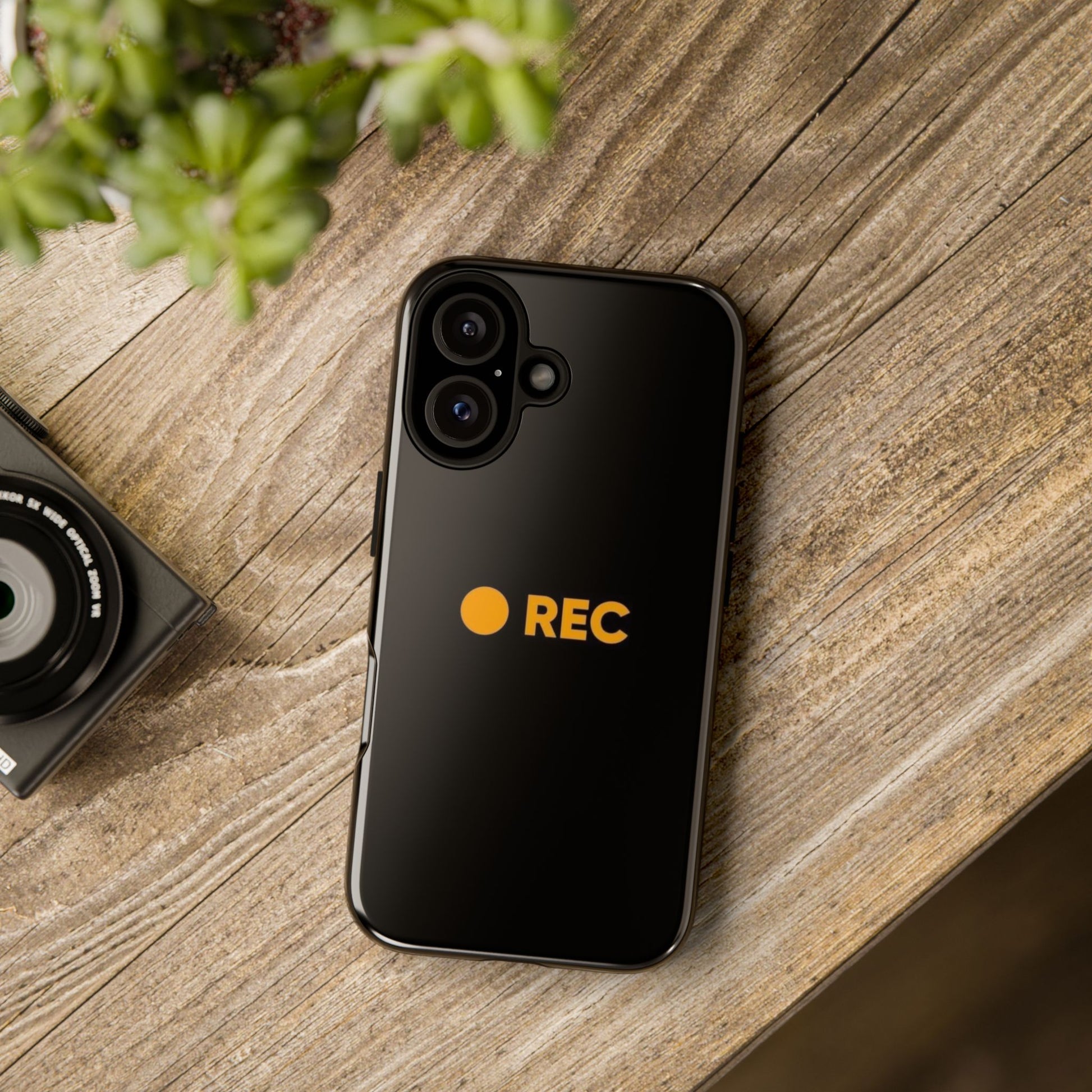 P*rn Hub Symbol Tough Cases - 'REC' Phone Case - Durable Black Design for Filmmakers and Creatives - Roe Creation