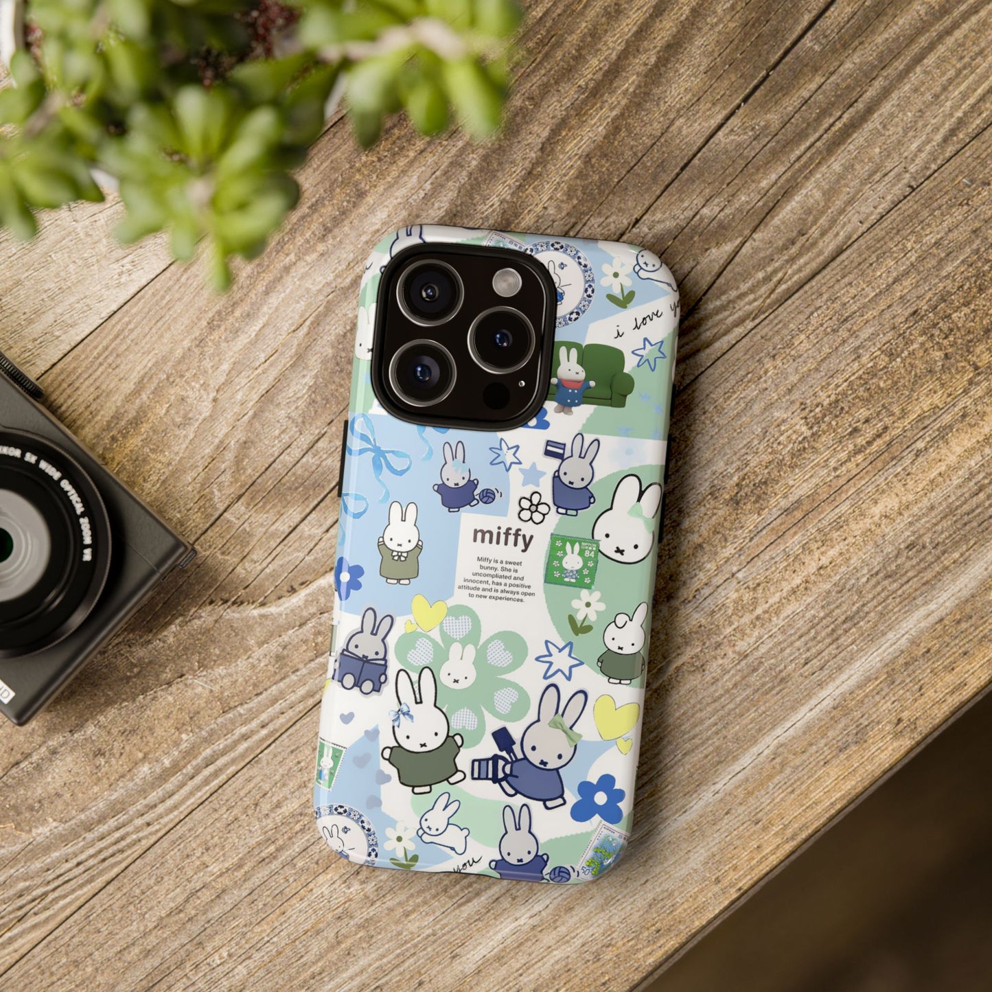 Cute Miffy Tough Phone Case - iPhone, Samsung Stylish Design for Bunny Lovers