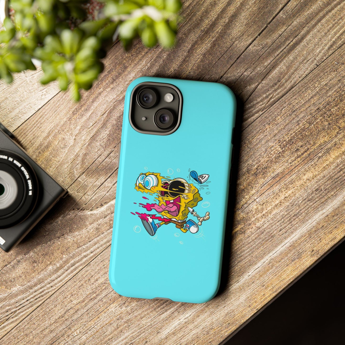 Funny SpongeBob Tough iPhone Case – Cartoon Vibes for Kids & Adults