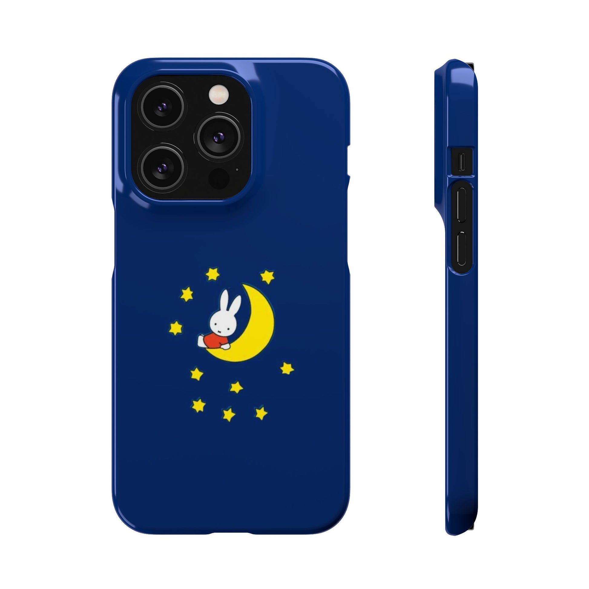 Miffy Phone Case, Moon Snap Case for Phone - Nighttime Design, iPhone, Samsung - Roe Creation