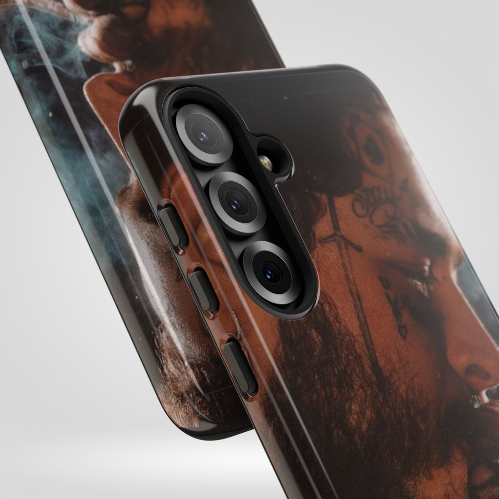 Post Malone Tough Cases for Fans - Artistic Phone Case with Smoky Vibe - Roe Creation