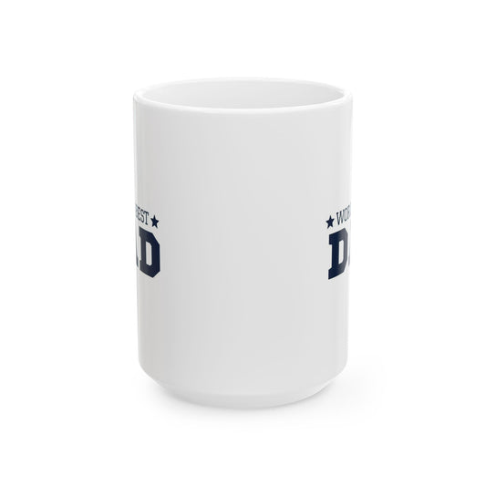 World's Best Dad Ceramic Mug | Gift for Father's Day, Birthday, Dad's Coffee Mug, Personalized Dad Mug, Funny Dad Gift.