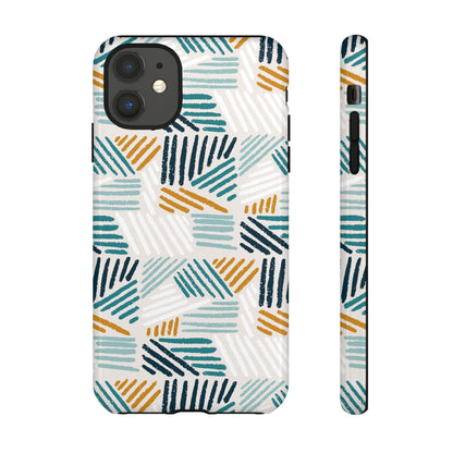 Stylish Tough Phone Case with Geometric Design