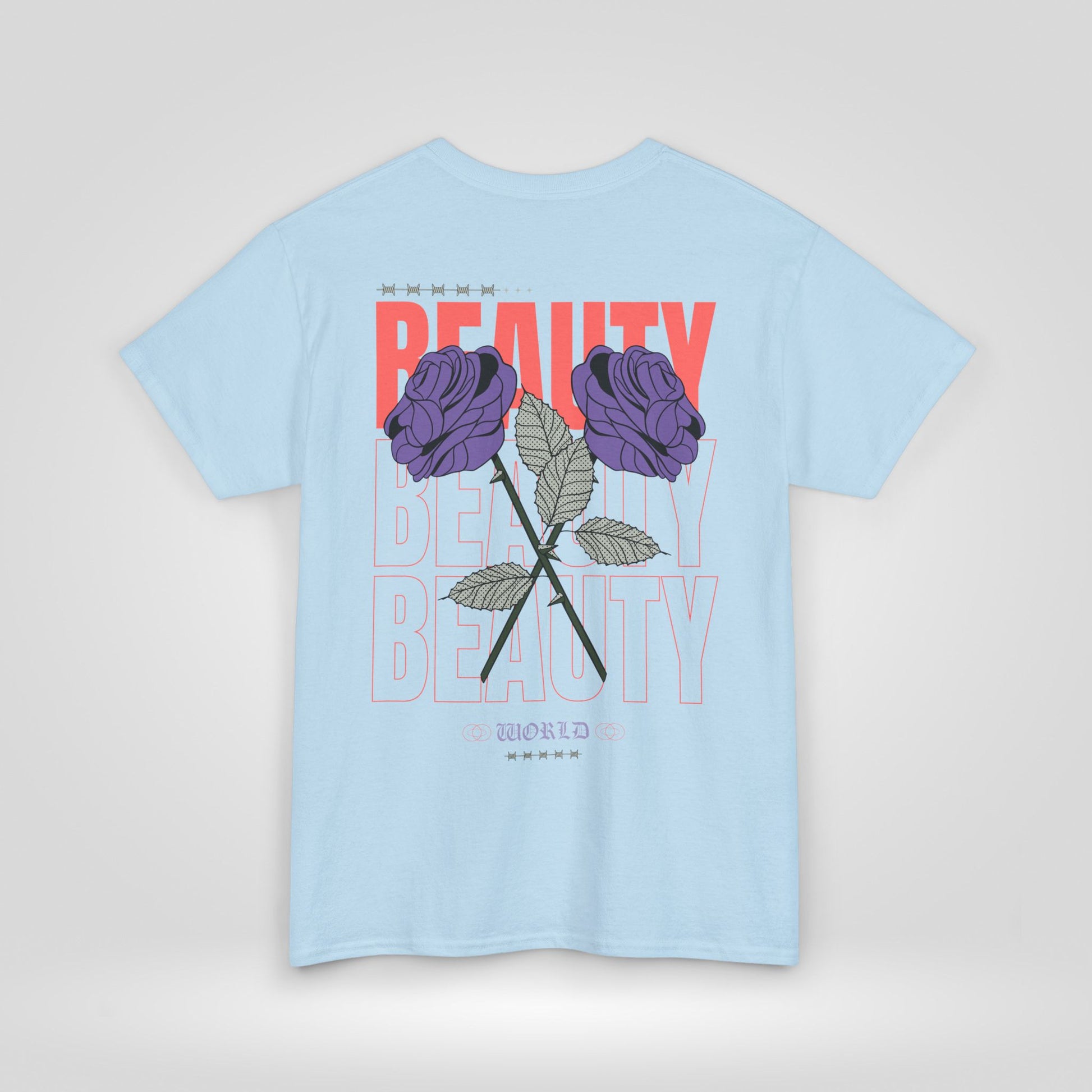 Beautiful Blooms Unisex Heavy Cotton Tee - Flower Graphics, Stylish Shirt, Gift for Her, Trendy Casual Wear, Art Lover Apparel - Roe Creation